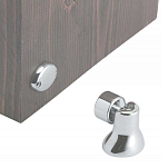 Foresti & suardi 4848646 Хромированная латунная дверная магнитная пробка Silver 55 x 34 x 27 mm 