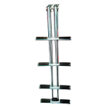 Forniture nautiche italiane 3030354 4 Ступенчатая лестница Серебристый Silver 44 x 35 cm 