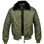 Brandit 3175-1-S Куртка MA2 Fur Collar Зеленый  Olive S