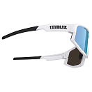 Купить Bliz 52413-03 Солнцезащитные очки Fusion small Matt White Brown With Blue Multi/CAT3 7ft.ru в интернет магазине Семь Футов