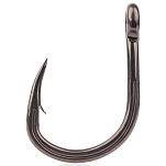 Mustad 10814UN-TS-5/0-5U Однобородный крючок с бородкой Hoodlum® Серебристый Titan Steel 5/0