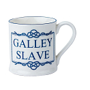 Купить Кружка "Galley Slave" Nauticalia 6292 Ø89мм 100мм 360мл из белого фарфора с синей надписью 7ft.ru в интернет магазине Семь Футов