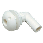 Seachoice 50-18101 90 Thru Hull Connector Белая  2 Nut White 29 mm 