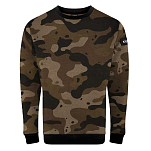 Kumu 007540-00102-00200-00 Толстовка с капюшоном Deception Crewneck Коричневый Cammo M