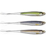 Live target GTM95SK207 Ghost Tail Minnow Dropshot Мягкая приманка 95 mm Серебристый Silver / Purple