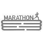 Wellhome WH14288 вешалка для медалей Marathon Серебристый Grey 30x13.5 cm