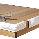 Protezione per pontile dritta in PVC blu, Osculati 33.517.22