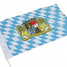 Флаг - Бавария с гербом / Высота: 200 мм