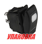 Переключатель двухпозиционный ON-OFF 12 В/16А 4Р с подсветкой (упаковка из 10 шт.) AES.Co AES111854_pkg_10