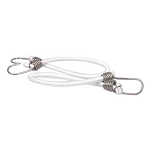 Euromarine 000703 Sandow Ocean 50 cm Крючок из нержавеющей стали. эластичная веревка 2 единицы Бесцветный White 10 mm
