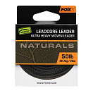 Купить Fox international CAC822 Naturals Leadcore 25 m Карповая Ловля Black 50 Lbs 7ft.ru в интернет магазине Семь Футов
