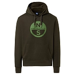 North sails 691258-0440-XL Толстовка с капюшоном Graphic Зеленый Forest Green XL