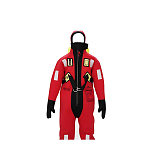 Спасательный гидрокостюм Plastimo P201016 SOLAS 150N размер M 110-170см 50-150кг утепленный красный с перчатками из огнестойкого неопрена и светоотражающими полосками
