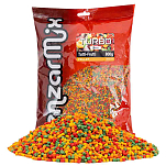 Benzar mix 98120173 Turbo 800g Фруктовые пеллеты Оранжевый Multicolour 3 mm