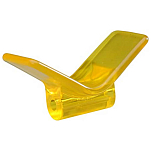 Tiedown engineering 241-86285 Poly V Bow Stop Желтый  Amber 3´´ 
