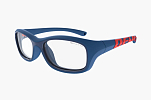 Спортивные очки с диоптриями Demetz Softness R / Matte Navy / Red Colorless Cat.0, softness556351