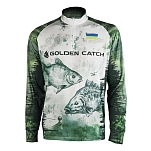 Golden catch 2639000 Свитшот с УФ-защитой Carp Bream CM103 White / Green / Grey / Black 30x25x5 S