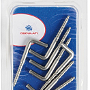 SS square screw hooks 40 x 3.5 mm Blister packaging 7 pcs, 09.035.02