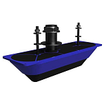 Lowrance 000-13559-001 Structurescan 3D Thru Hull Single Голубой Stainless Steel