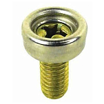 Seachoice 50-59909 Кнопочный стержень с латунным винтом 4 Единицы Bronce 10-32 x 3/8´´
