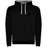 Kruskis SU1067060258S100 Толстовка с капюшоном Sleep Eat And Sail Two-Colour Черный Black / Grey 3XL