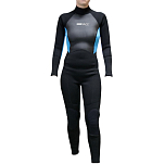 Длинный женский гидрокостюм Lalizas Pro Race Full 70525 мокрый чёрный 3:2 мм размер XXL из неопрена