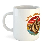 Kruskis 42611C405 Кружка Sloth Hiking Team 325ml  White