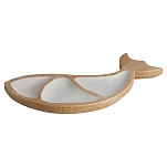 Marine business 22107 поднос Cocoa Whale Золотистый White