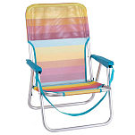 Generico 921114 Алюминиевый шезлонг с текстильными подлокотниками Серебристый Multicolor