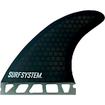 Surf system ssfts55gfkf киль Fiberglass Twin 5.5 Futures Gfk Smoke 30x40x15