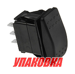 Переключатель трехпозиционный (ON)-OFF-(ON) 12 В/20А 3Р без фиксации (упаковка из 25 шт.) AES.Co AES111881PBM_pkg_25