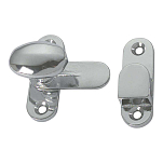Foresti & suardi 4848614 Стопор замка из хромированной латуни Silver 52 x 35 mm 