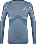 Reusch 6340013-RN4564-L Базовый слой с длинным рукавом Warm Голубой Garda Blue / Safety Yellow L