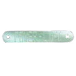 Cook mfg 119-20032 Нижняя пластина транца Бесцветный Grey 9 7/8´´ 