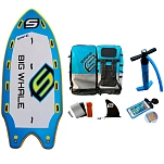 Safe waterman hz100.025 Надувной комплект для падлбординга Big Whale 8P 17´0´´ Blue / Yellow 90x55x23 518.2 cm