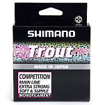 Shimano fishing TROUTCM15018 Trout Competition 150 M Линия Красный Red 0.180 mm 