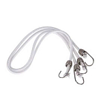Euromarine 000709 Sandow Ocean 100 cm Крючок из нержавеющей стали. эластичная веревка 2 единицы Бесцветный White 10 mm