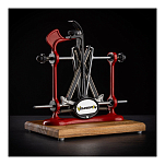 Станок для заточки ножей Warthog Sharpeners 580092 V-Sharp A4 ELITE подставка 200x150мм 4 угла заточки 15°-20°-25°-30° стержни 325 грит корпус из красного окрашенного металла