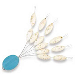 Akami 064032 Competition Surf Float Пробки  White With Glitter 1