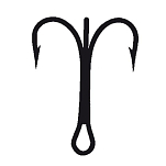 Mustad 16846 3551 BN Крюк Черный  Black Nickel (5 pcs) 2/0 