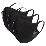 adidas HF7045/S 3 4 3 Единицы Маска для лица Черный Black / White S
