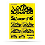 Sea monsters SMPPUBLI Logo Наклейки