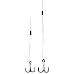 Westin T58-038-115 Add-It Braided Stinger Связанные Крючки 105 mm Серебристый Silver / Black 4 