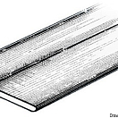 Rubbing strake 2x34.1x13.5 mm black, 66.025.01