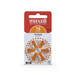 Maxell MA013 щелочные батарейки для слуховых аппаратов  Black