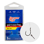 Benzar mix 42877510 Method Mono Line Колючий Связанный Крючок Бесцветный Black Nickel 10