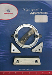 Комплект алюминиевых анодов для моторов Volvo Penta DuoProp мощностью до 290 л.с., Osculati 43.344.01
