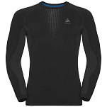 Odlo 188032-60064-XXL Базовый слой с длинным рукавом Performance Warm SUW Черный Black / Odlo Concrete Grey 2XL