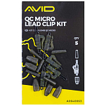 Avid carp A0640063 КК Micro Свинцовый комплект оснастки Зеленый Brown / Black