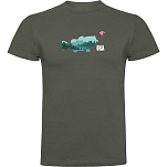 Kruskis CA65500538K192 Футболка с коротким рукавом Made In The USA Зеленый Dark Army Green 2XL